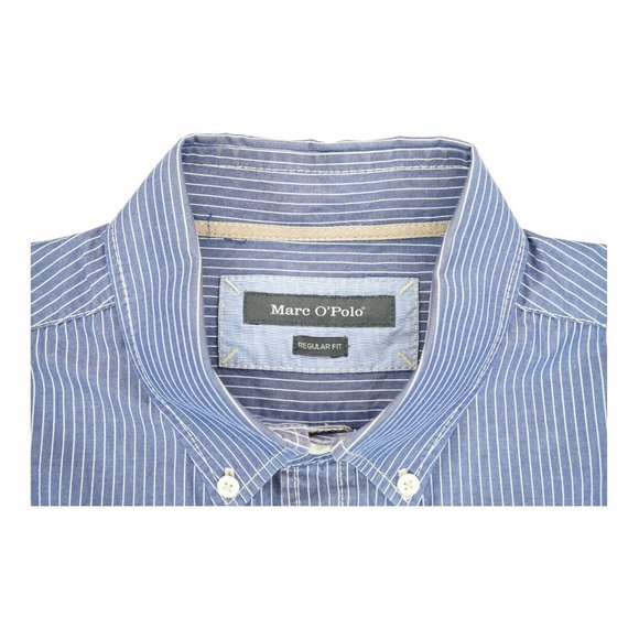 Marc O'Polo Men's Button Up Slim Fit Dress Shirt Long Sleeve Striped‎ Sz L 41/42 - Picture 3 of 5